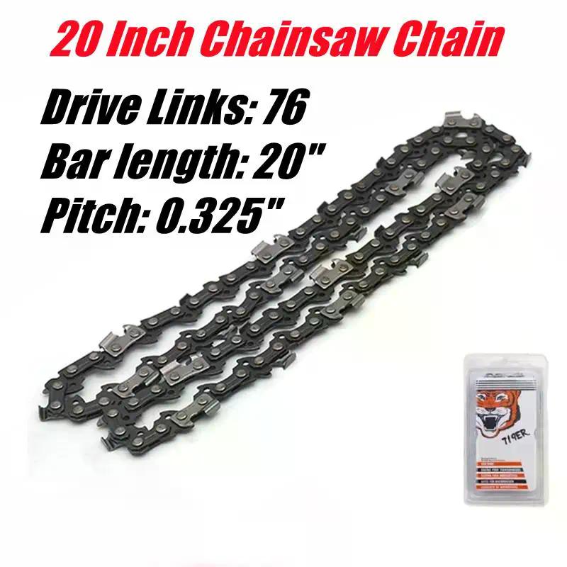 Chainsaw Chain For 20/22/24 Inch Bar 76/86/94 Drive Link Replacement Chainsaw Blades