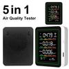 Smart Air Quality Monitor Real-Time Indoor WiFi Air Quality Detector Battery Powered Air Quality Tester for Home Office Plant