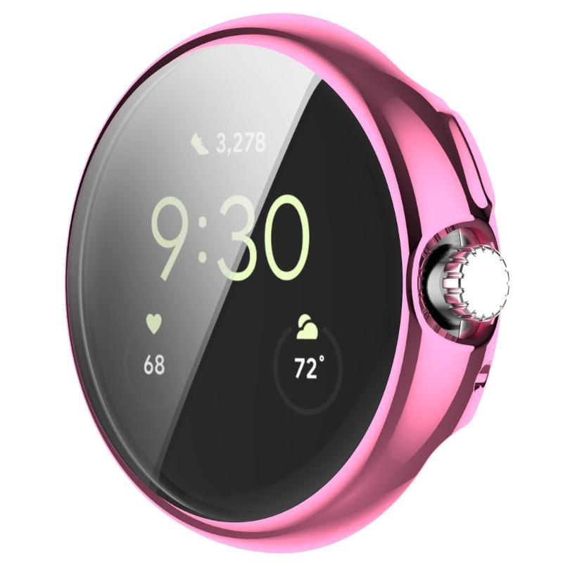 Stoßfest für Pixel Watch 2 TPU Displayschutzfolie Stoßfänger Schale Schutzhülle Kratzfest Kratzfeste Gehäuse