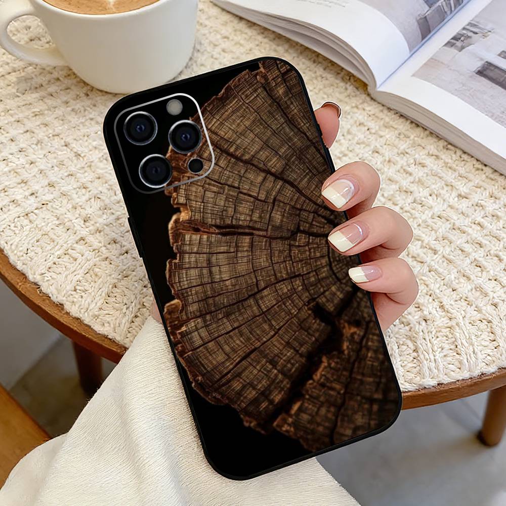 Natural Wood-dd Phone Case Silicone Soft For IPhone 17 16 15 14 13 12 11 X XR Plus Pro Max Plus iPhone14Plus