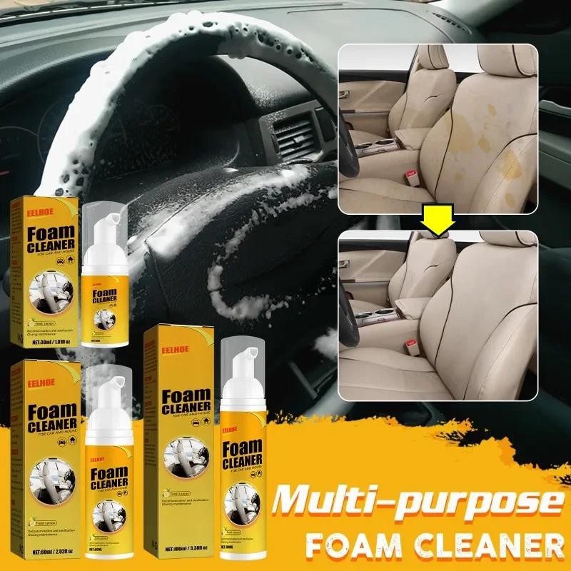 Multipurpose Foam Cleaner Spray Foam Cleaner for car and House Lemon Flavor, All-Purpose Household Cleaners for Car and Kitchen