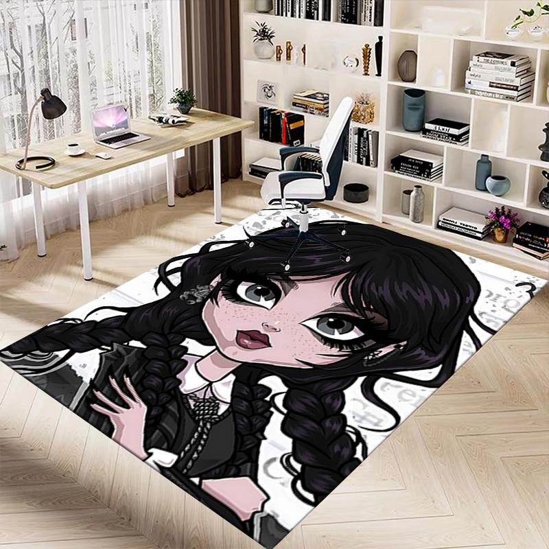 1PC Gothic Fashion Non-Slip Floor carpet, suitable for Office, bedroomand playrooms. It can also be used as a sofa footrest cover-T73