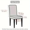 Waterproof Chair Covers Jacquard Fabric Furniture Protector Stretch Washable Removable Hotel Chair Slipcover(1/2/4/6/ Pieces)
