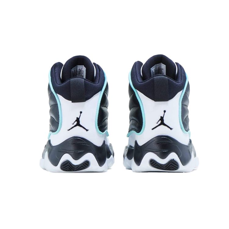 Air Jordan Pro Strong GS Черный Тропический Твист Детские Кроссовки Дымчато-Серый Белый — фото 4