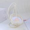 With Cushion Mini Doll Hanging Chair Hand-woven Miniature Size Toy Hammock Doll Accessories Toy Room Decoration Enamel Doll