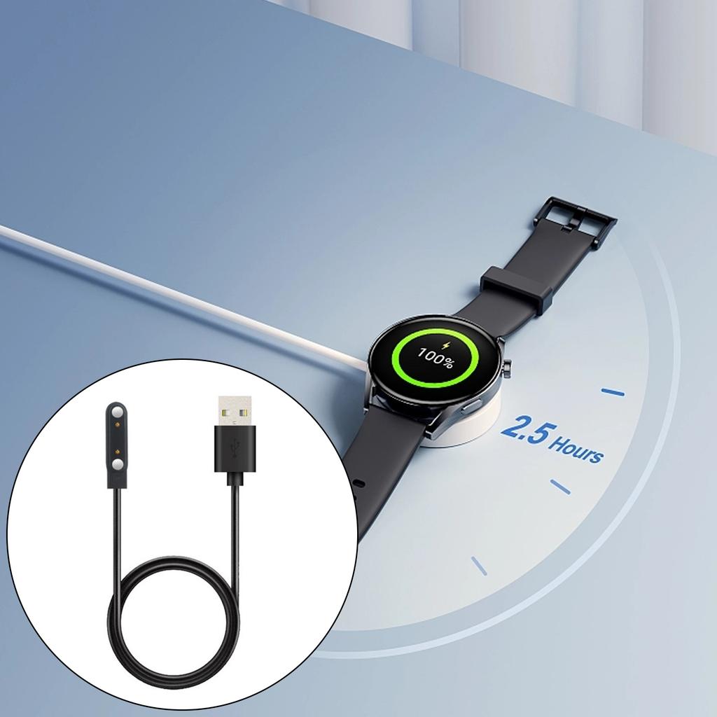 Durability PVC Magnetic Charging Cord Ideal for Kieslect Lora2 Smartwatch Men Women for Seekings Easy Connectivity