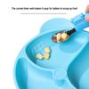Silicone Cartoon Bear Baby Plate & Bowl Set with Integrated Suction Cup - Children's Tableware & Utensils
