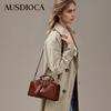 AUDIJIA Women's Genuine Leather Boston Pillow Bag