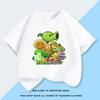 Childrens Plants Vs Zombies ShortSleeved TShirt 100 Cotton Summer Fashion Comfortable Top for Boys And Girls