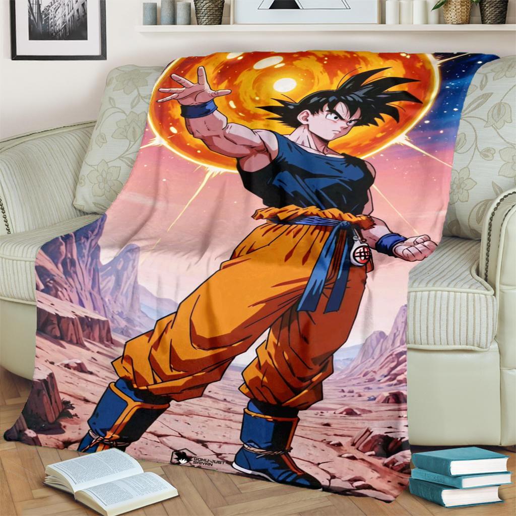 Cozy Dragon Ball! Print Blanket Warm Flannel for Bedrooms, Sofas, Beds, Chairs, Picnics, Travel
