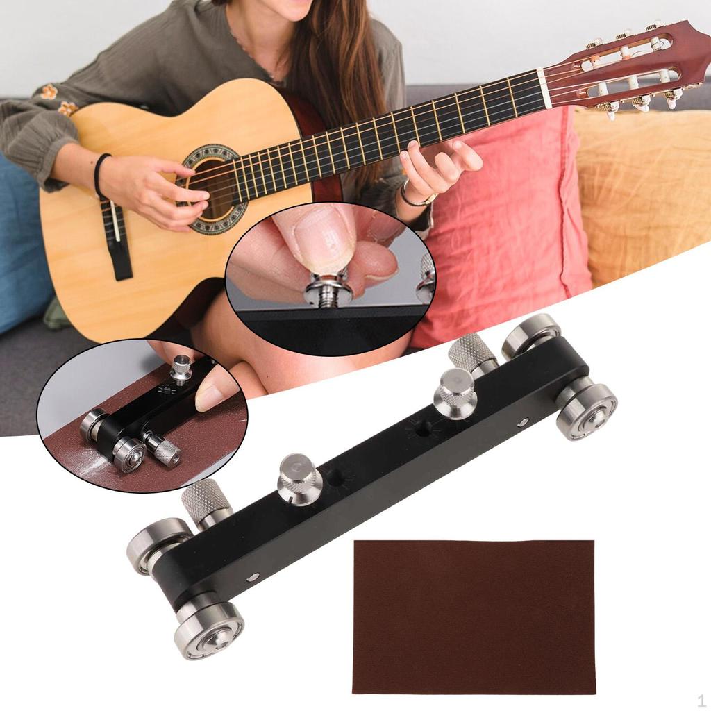 Guitar Bridge Saddle Nut Sander Adjustment Screws Compact Daily Essential Professional Luthier Tool