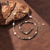 EFFIE QUEEN 925er Sterlingsilber Afrikanischer Türkis Süßwasserperlen Perlenkette Hohe Qualität Hochzeit Choker Schmuck MPN17