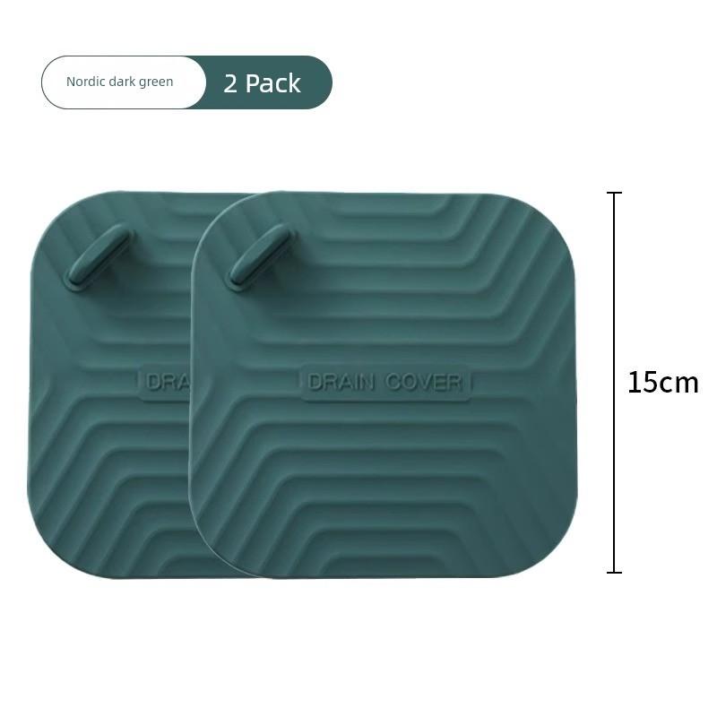 Floor Drain Deodorizer Silicone Mat Sewer Anti-Odor Device Sealing Cover Bathroom Toilet Floor Drain Sticker Sealing Cover