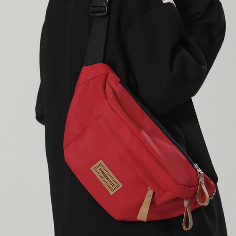 Bolso bandolera de nailon elegante y versátil con correa de hombro ajustable adecuado para diversas ocasiones Blanco