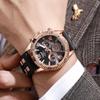 Business Watch Men'S Large Dial Non-Mechanical Strap Calendar Quartz Watch Silicone Watch