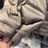 Womens Lightweight Puffer Jacket With Hood Quilted Square Design Duck Down Fill Plus Size Loose Fit Winter Coat