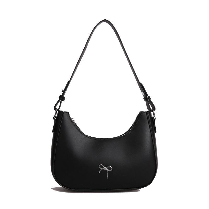 Summer new simple shoulder bag niche design fashion casual shoulder crescent bag tide