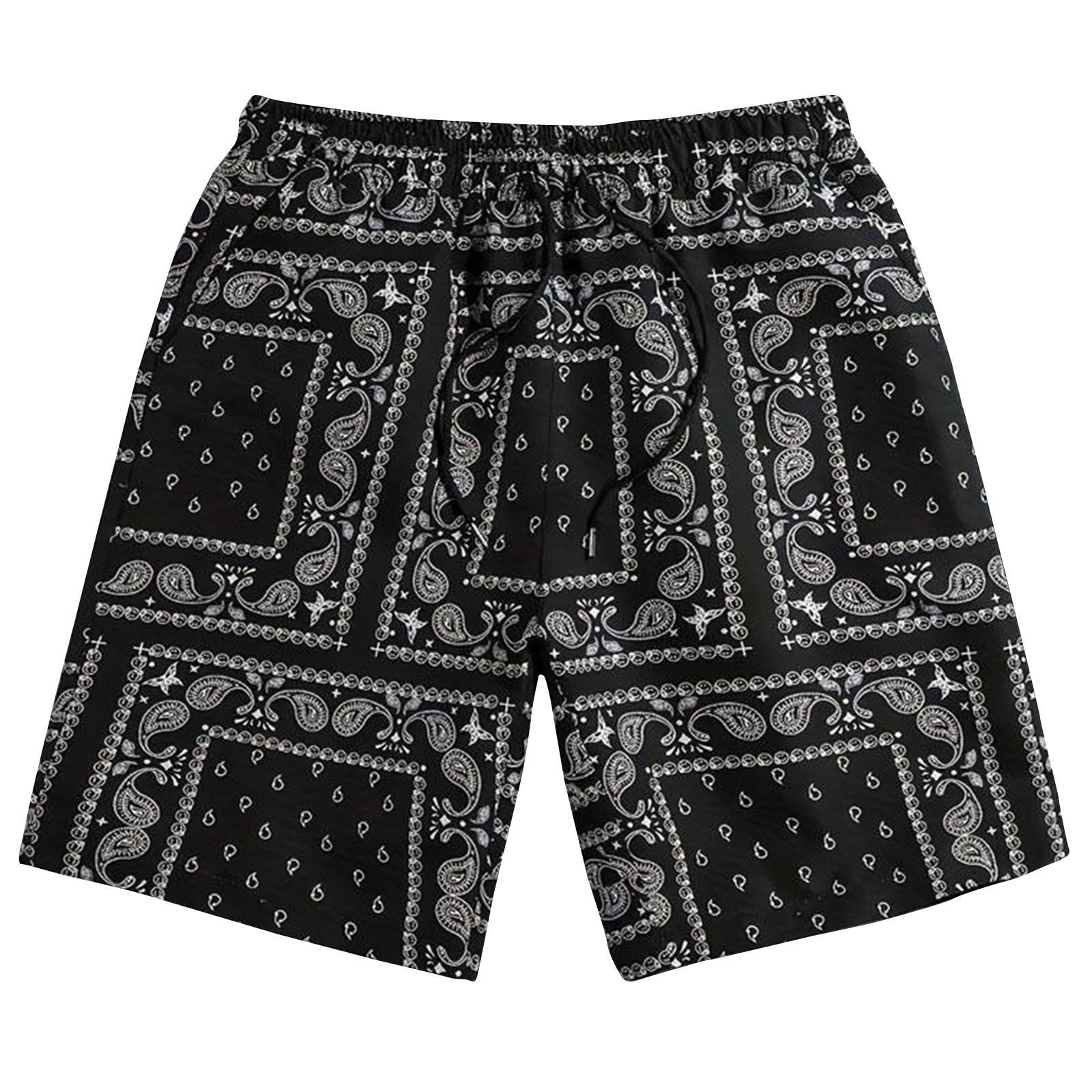 

Мужские повседневные модные шорты. Мужские свободные дышащие шорты с принтом. L чёрный