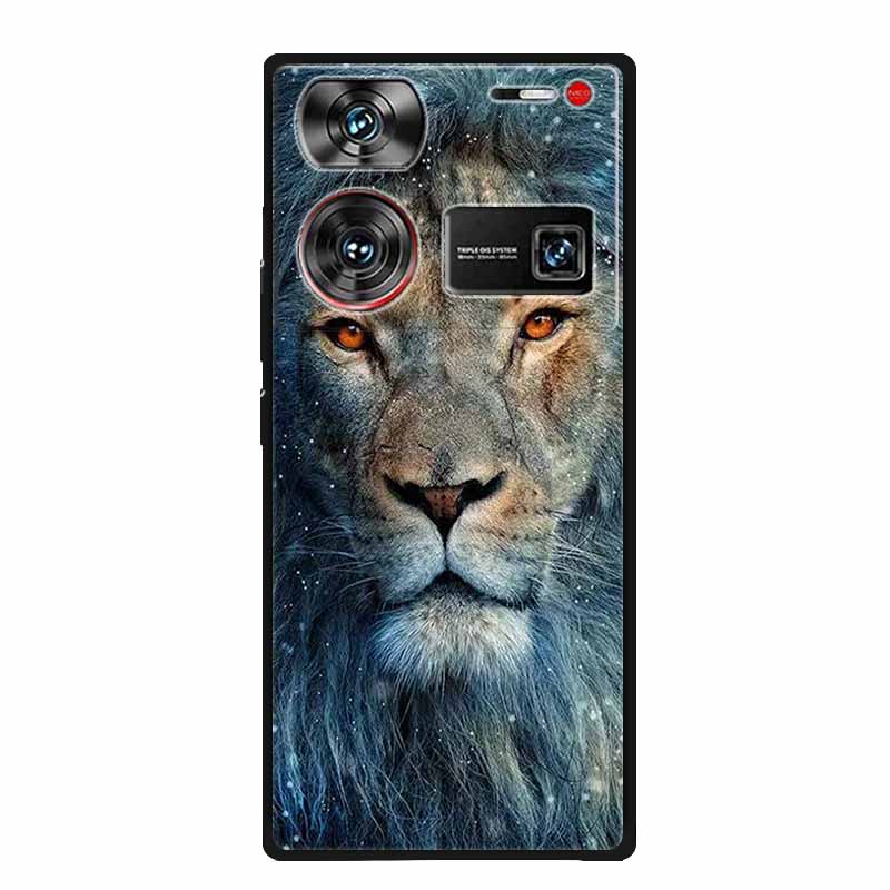 For ZTE Nubia Z60 Ultra Case Animals Soft Silicone TPU Cover Phone Cases For ZTE Nubia Z60Ultra 5G Protective Cool Wolf Coque
