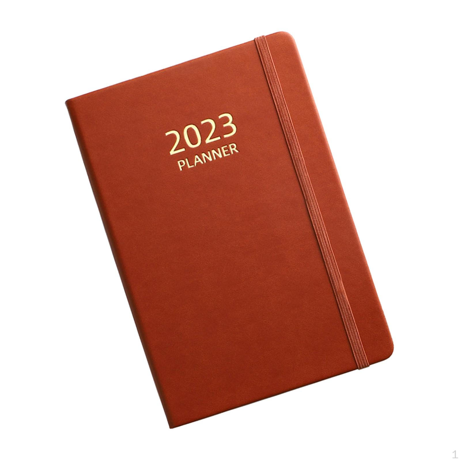 

, Daily Writing Journal 180 Sheets Pages Goal Habit Schedule Monthly Calendar Planner A5 Diary коричневий