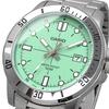 Casio Standard Analog Quartz Men's Watch MTP-VD01D-3E1V with Metal Band, Pastel Mint Green, International Model [Parallel Import]