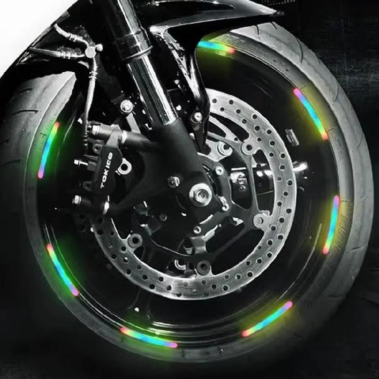 20lots Reflective Wheel Sticker Car Rear Warning Tape Nighttimes Safety Sticker for Bicycles Helmets and Clothing