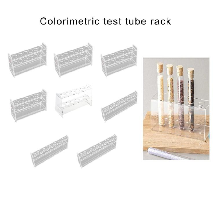 Desktop Test Tube Rack Test Tube Holder Tube Stand Lab Tube Holder Bracket Clear Test Tube Display Stand Test Tube Stand
