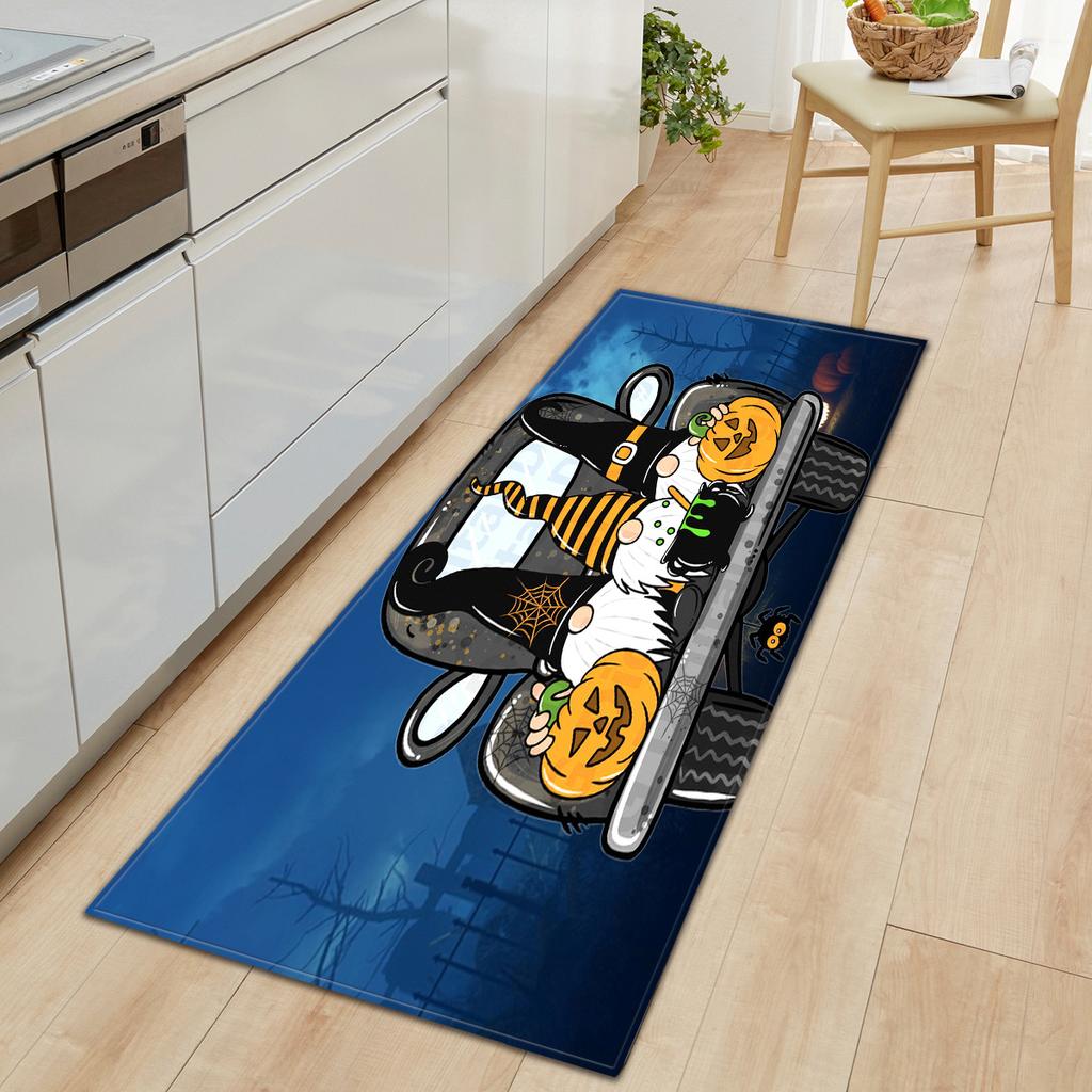 Faceless Doll Halloween Door Mat Kitchen Absorbent Strip Bedroom Non-Slip Floor Mat Living Room Carpet