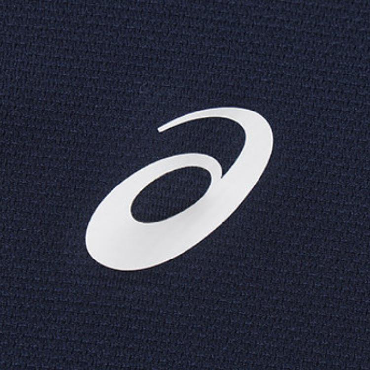 ASICS Polo Shirts Men's 2041A405 400 Dark Navy Blue Polo Collar Moderate Straight Fit 2041A405-100-2041A405-400