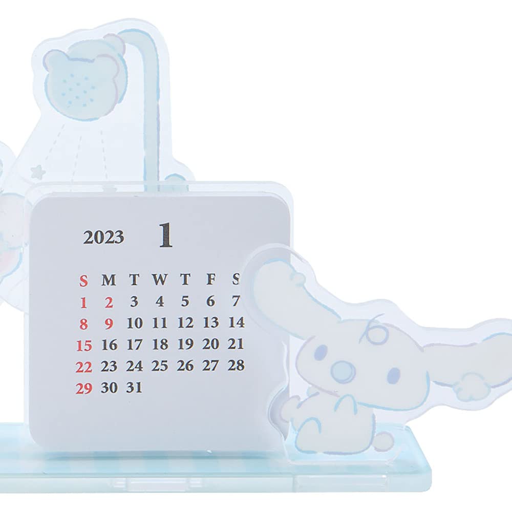 Sanrio 2023 Calendar with Desktop Acrylic Cinnamoroll 203327 Stand, Character,