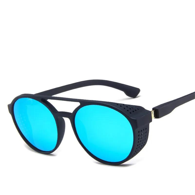 Neue Punk Circle Sonnenbrille Herren Klassisch Kleiner Rahmen Vintage Sonnenbrille Damen Outdoor Reise Brille UV400