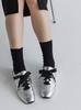[Judar] Suede Combi Sneakers Silver jd1948