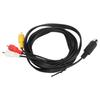 Nickel Plated Mini DIN 9 Pin to 3RCA Cable Plug and Play Mini DIN Cable  Audio Equipment