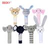 BBSKY Cartoon Animal Baby Handbell Toy with Squeaker Sound