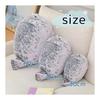 EU SOU Seal Body Pillow Cushion Stuffed Animal Realistic Animal Fluffy Chewy Sleeping Pillow Nap Pillow (30cm, Gray)