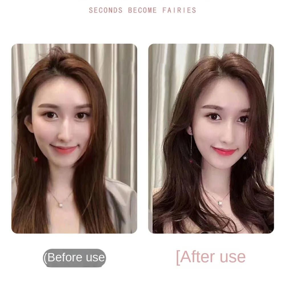 1/2/6pcs Hair Root Fluffy Clip Lazy Hair Edge Clip Women Top Styling Curling Barrel Portable Korean Bangs Side Clips Hair Roller