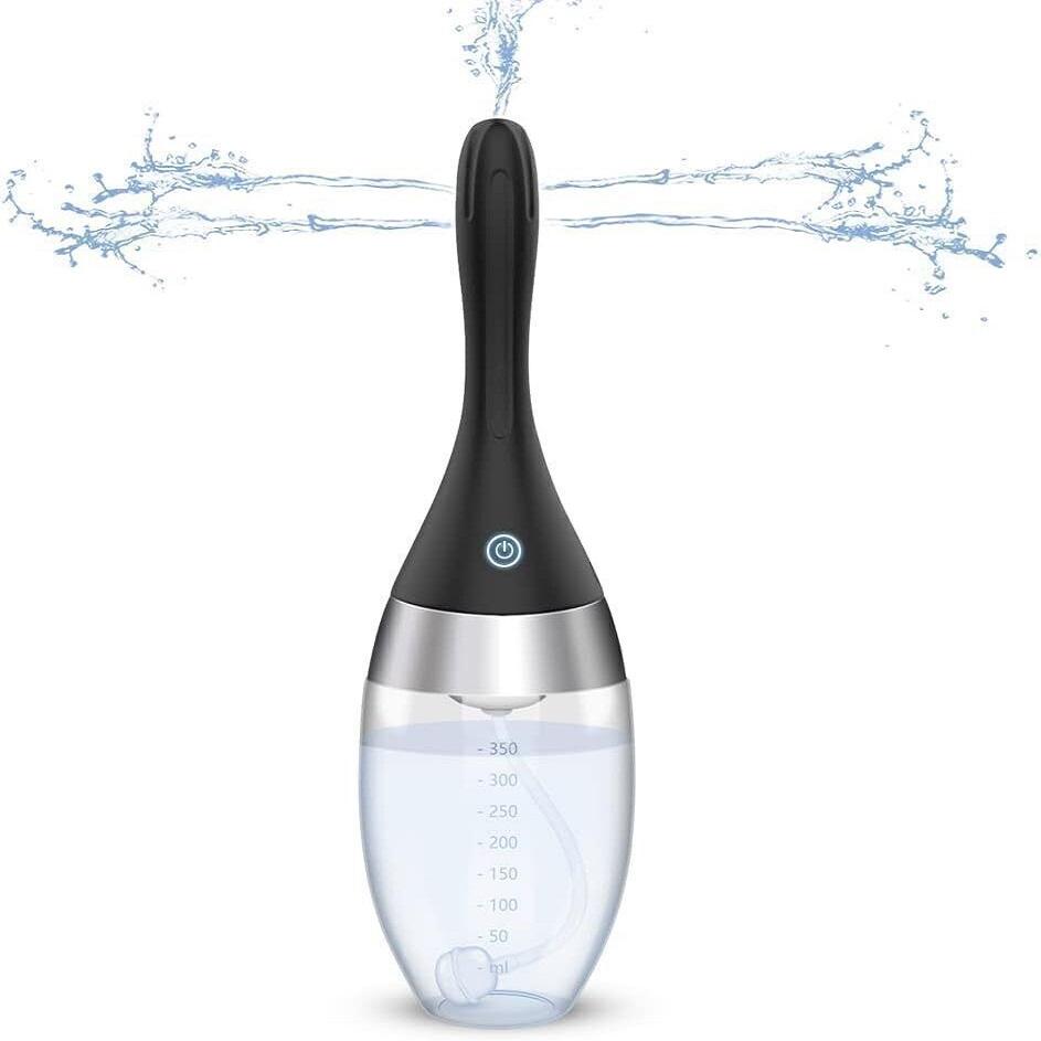 Automatic Electric Enema Bulb with 3 Speeds Silicone Sex Toys for Men Women