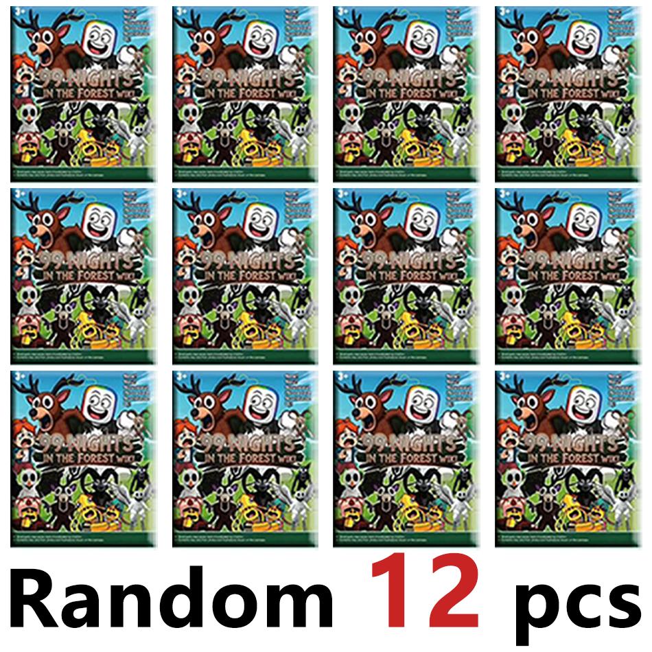 24 Stück 99 Nächte im Wald Actionfiguren Eule Hirsch Ziege Modell Spielzeug Horror Spiel Puppe Figuren Kindergeschenk