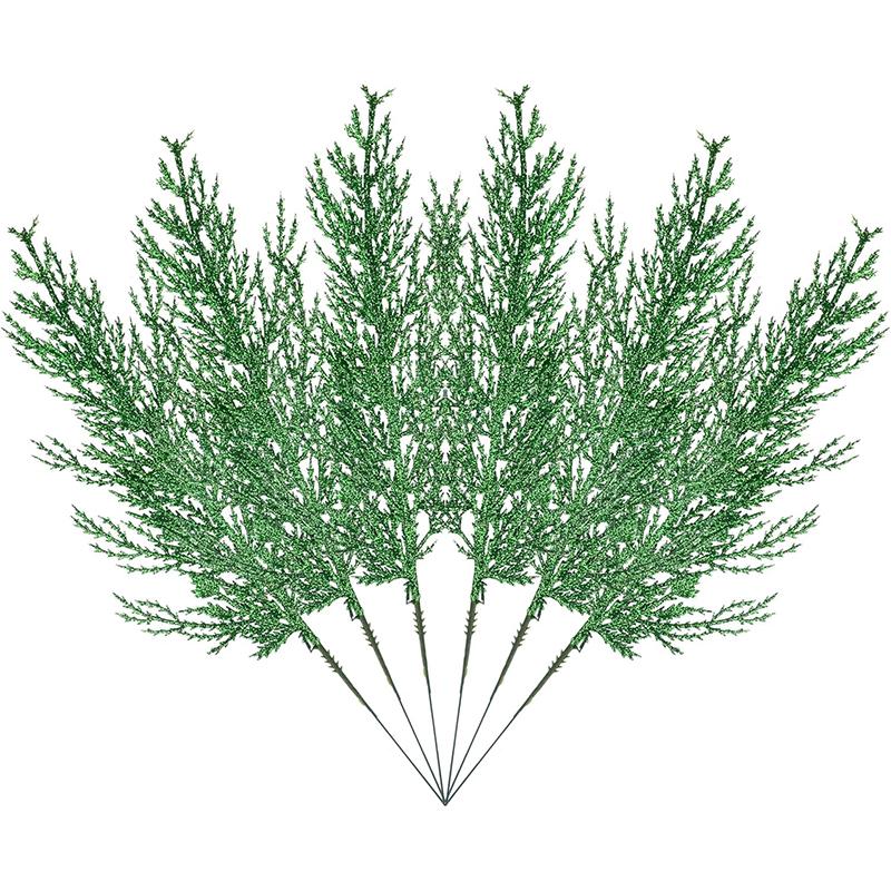 3/5 szt. Dekoracja Świąteczna Sztuczne Gałązki Sosny Symulowany Kwiat Ozdoby Choinkowe Girlanda DIY Dekoracja Imprezowa Domowa