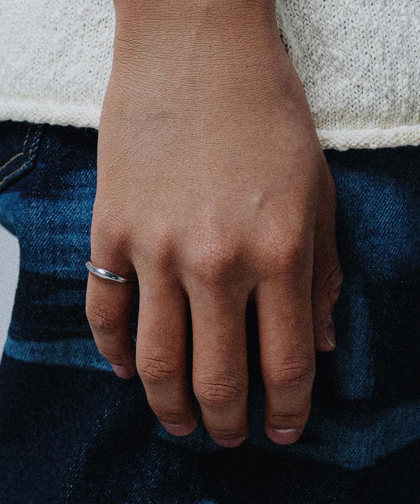 Scalettoblack Wsm014 Twist Wave Ring