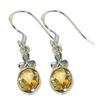 Natural Citrine Gemstone Handmade 925 Solid Sterling Silver Earring 1.25" O0r70