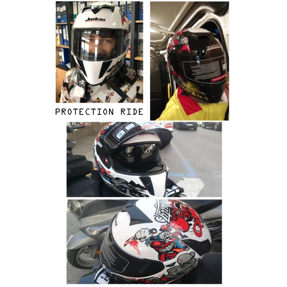 Handsome Four Seasons Universal Full Face Helmet Built-in Small Lens Motorcycle Personality Helmet