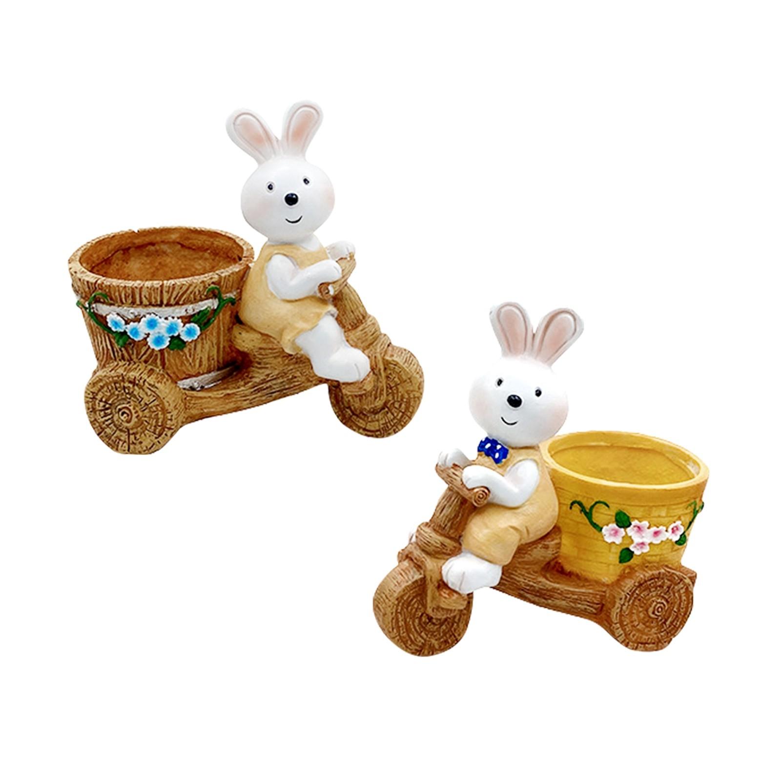 

Креативные цветочные горшки, украшения для балконов во дворе, креативные украшения из смолы, украшения для наружного сада One Size