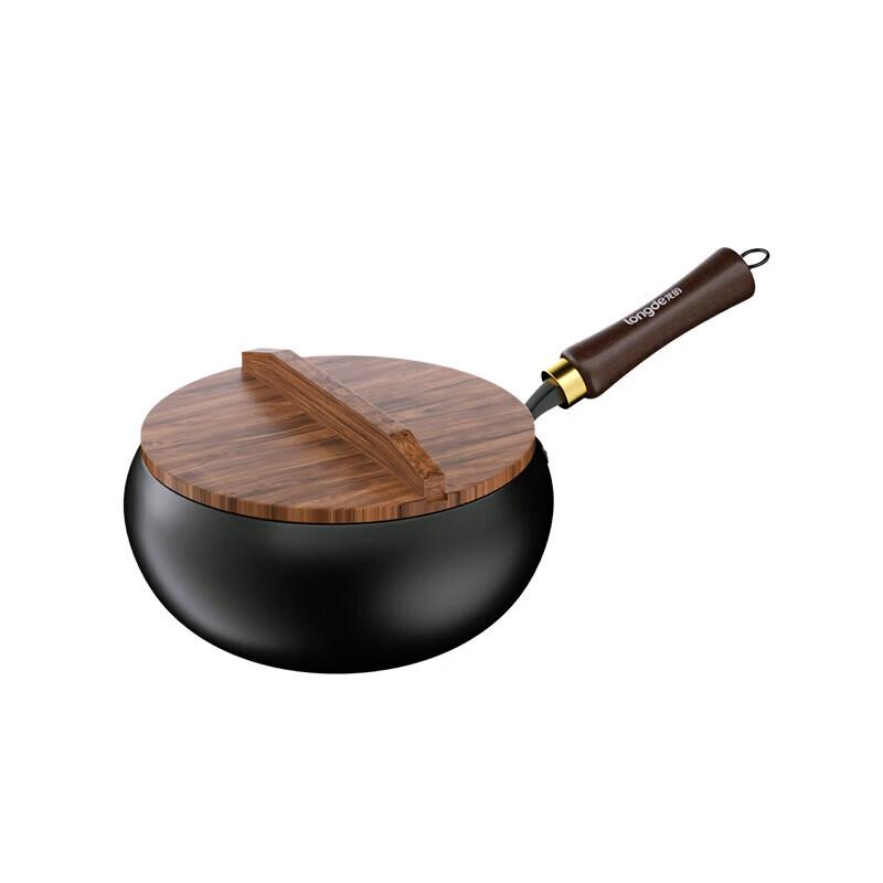 Longde 24CM Fine Iron Non-stick Wok