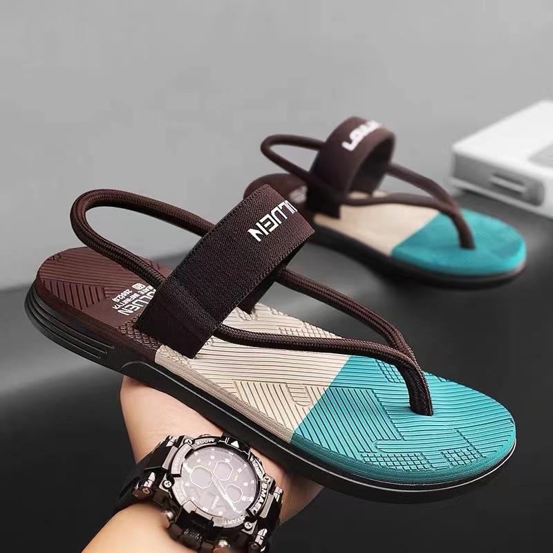 Vietnamese Flip-flops Men's Summer Wear Non-slip Driving Dual-purpose Beach Sandals Personalized Pinch Casual Men's Slippers