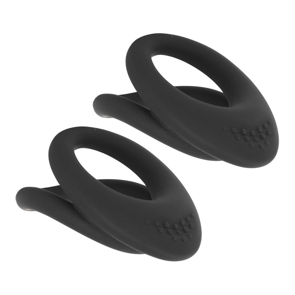 2pcs Penis Ring Super Elasticity Stronger Erection Soft Stretchy Cock Ring for Gentlemen