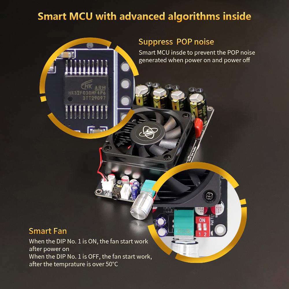 XY-AP3002 Digital Power Amplifier Board TPA3255 High-Power 300W×2 Stereo/Bridged Mono 600W Power Amplifier Module DC18-51V/10A
