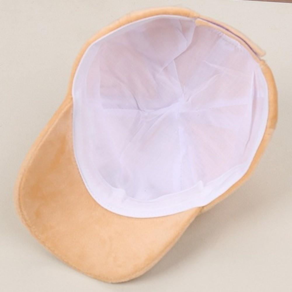 Cute Sweet Bear Sun Protection Cap Plush Cartoon Cat Duckbill Cap Cherry Baseball Cap  Daily