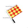 2 Pieces Linesman Flag Bright Colors Sideline Judge Easy to Hold Sports Gear for