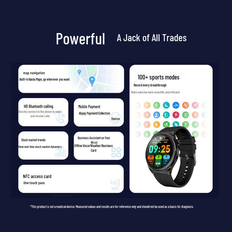 Newmine Smart Sports Watch with Bluetooth Call & Health Monitoring (CN version)